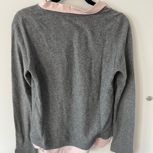 Joie Grey Layered Pink Sweater - Picture 2 of 5